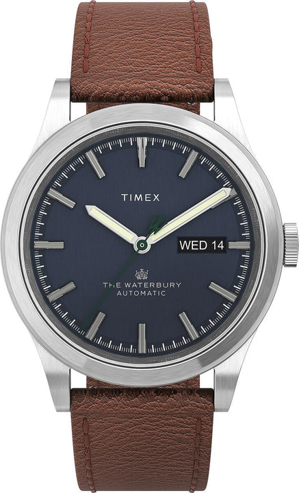 Waterbury Traditional Automatic 39mm Leather Strap Watch