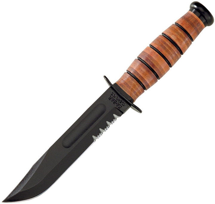 KA-BAR 1252 Short USMC Serrated Fighting Knife