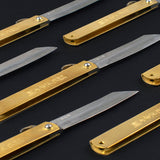 Higonokami No. 9 Blue Paper Steel Friction Folding Knife