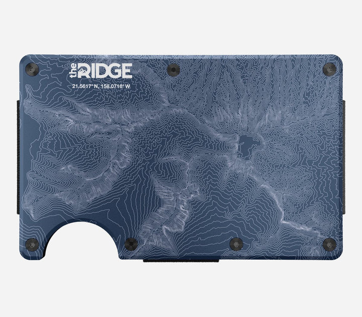 Aluminum Wallet - Topographic