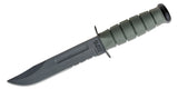 KA-BAR 5012 Full Size Fighting Knife - Foliage Green Serrated