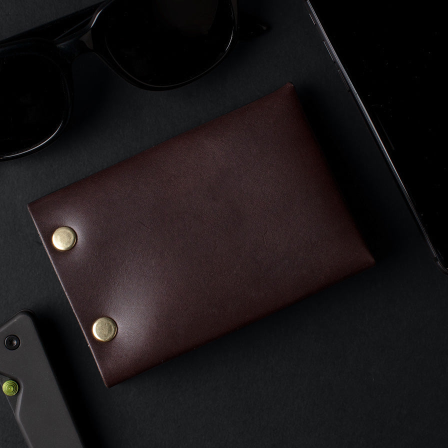 American Bench Craft Hammer Riveted Wallet - Brown | Gallantry