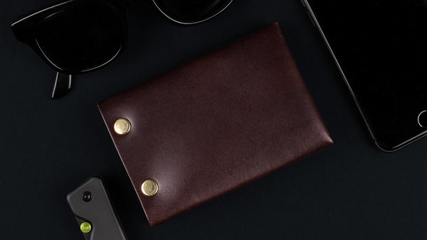 American Bench Craft Hammer Riveted Wallet - Brown | Gallantry