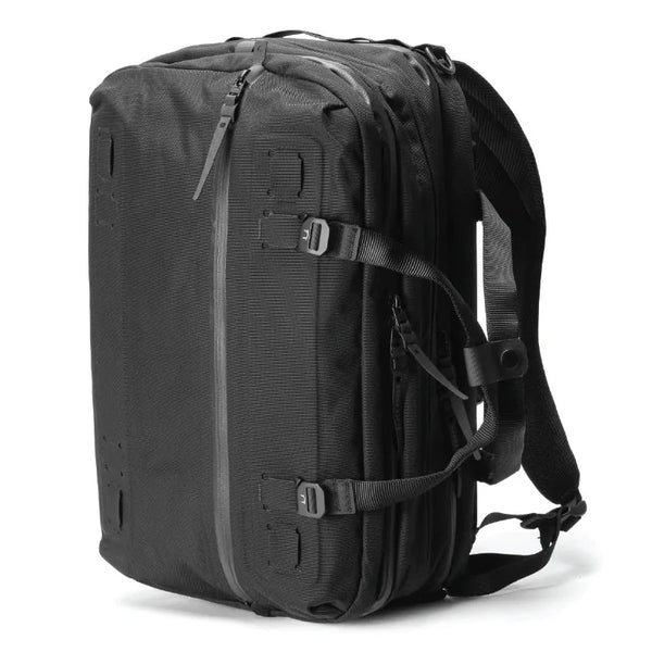 Black Ember Forge 3-Way Commuter Pack - Jet Black | Gallantry