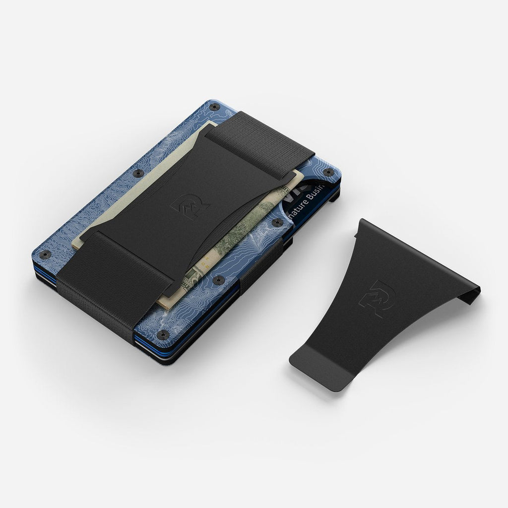 The Ridge Aluminum Wallet - Topographic - North Shore | Gallantry