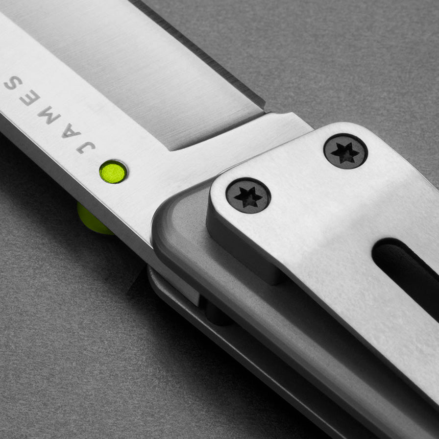 The James Brand Chapter Knife Titanium + Stainless Gallantry