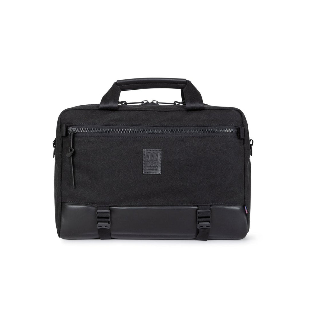 Topo Designs Commuter Briefcase Heritage Canvas Black Canvas / Black