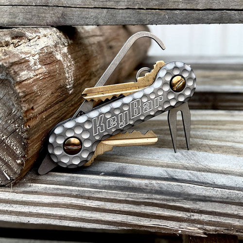 KeyBar Cratered Sandblasted Titanium | Gallantry