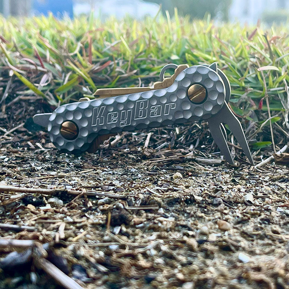 KeyBar Cratered Sandblasted Titanium | Gallantry KeyBar Cratered Sandblasted Titanium | Gallantry