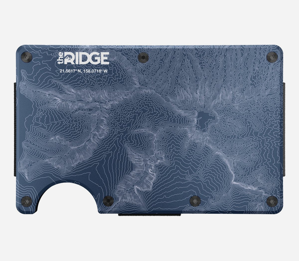 The Ridge Aluminum Wallet - Topographic - North Shore | Gallantry