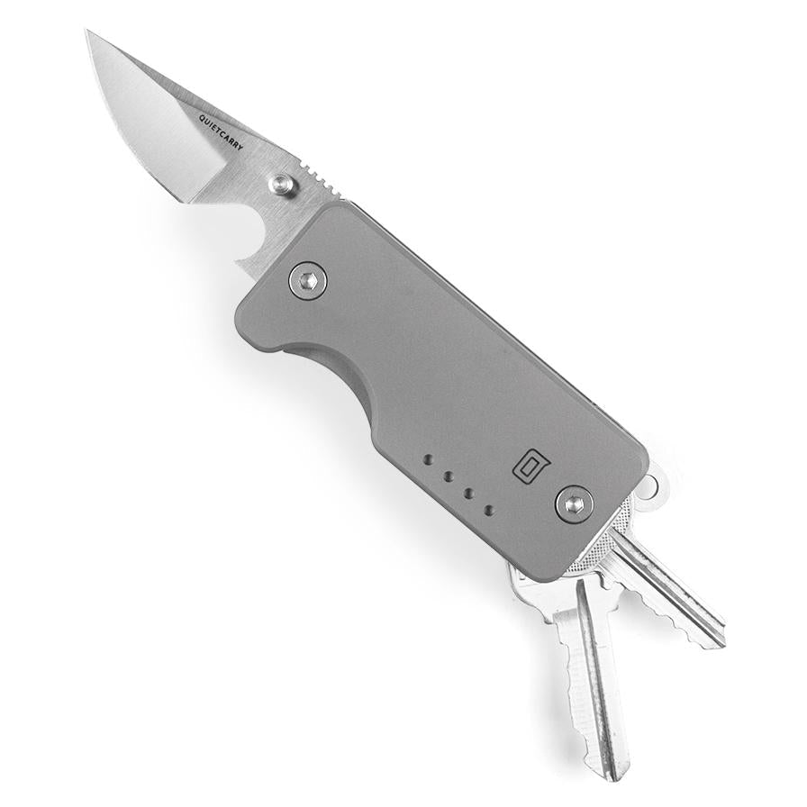 QUIETCARRY チタン　キーオーガナイザー The Shorty G2 Key Organizer (SW) - Titanium - Quiet Carry