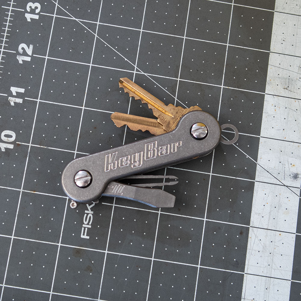 Keybar tritium limited edition titanium stonewashed