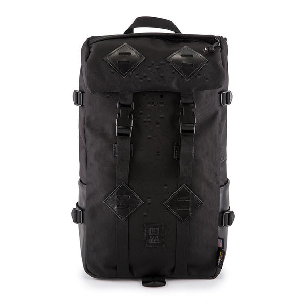 Topo Designs Klettersack - Ballistic Black/Black Leather | Gallantry