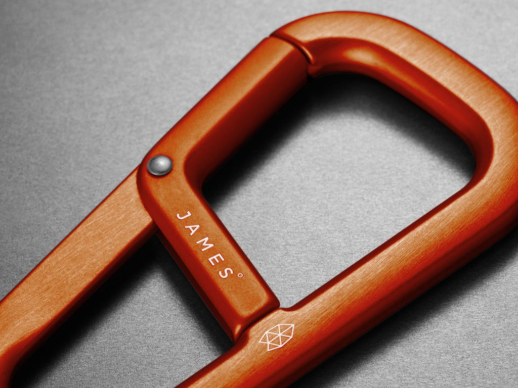 The James Brand The Hardin Carabiner - Orange | Gallantry