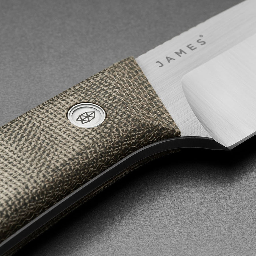 The James Brand The Hell Gap OD Green Micarta/Stainless Gallantry