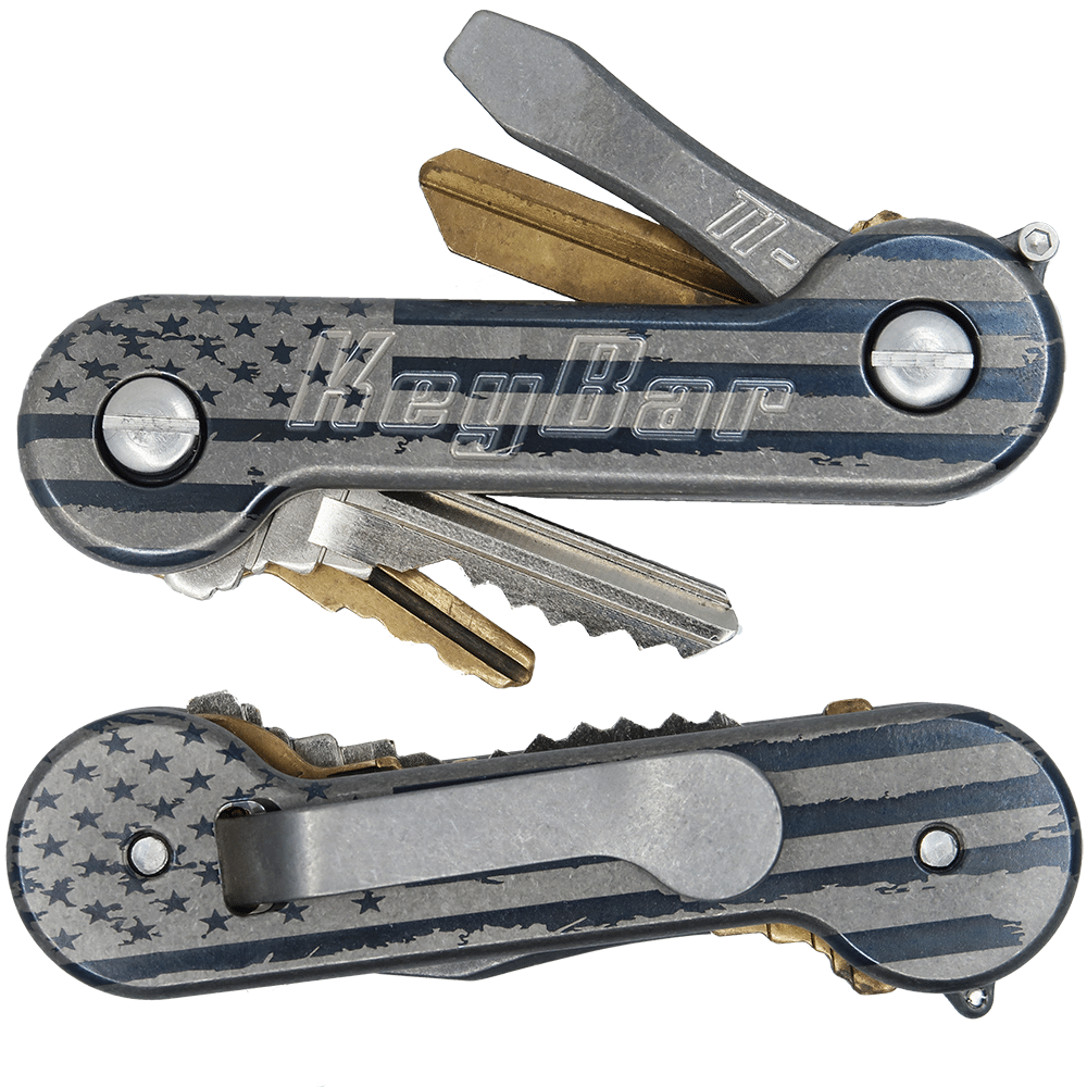 KeyBar Titanium リミテッドエディション KeyBar Titanium Distressed American Flag | Gallantry