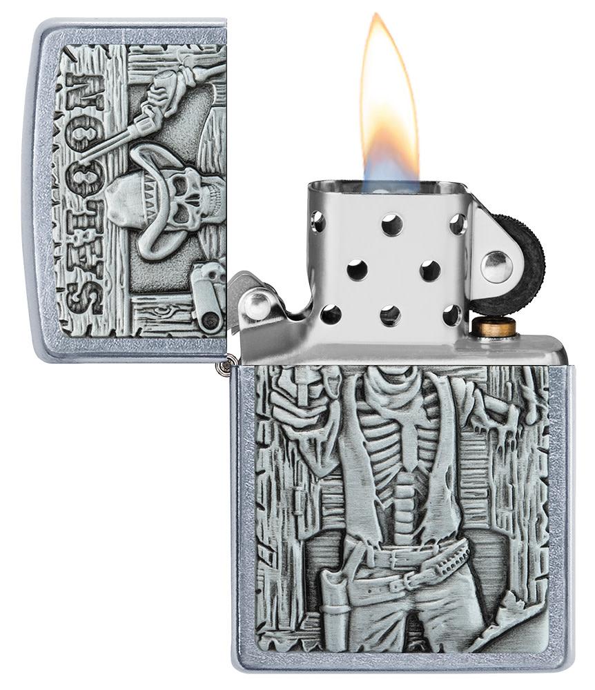Zippo Saloon Skull Emblem Lighter | Gallantry