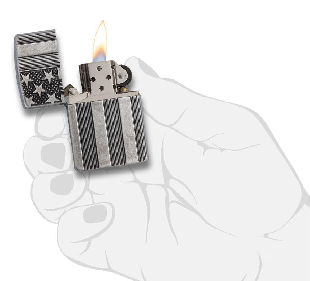 Zippo American Flag Armor Lighter | Gallantry